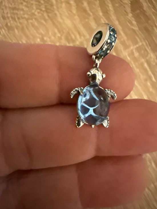 Jewelry - Blue Turtle Charm Pendant for Women
